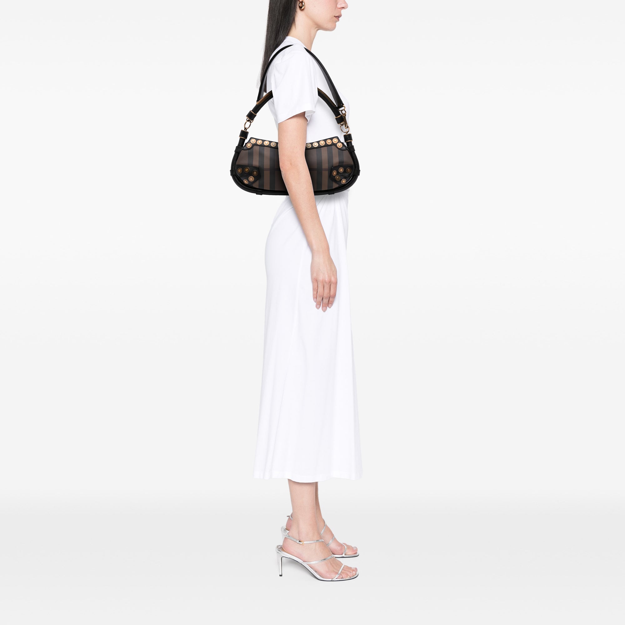 Smoke Check Studded Coated Canvas Cadet Satchel