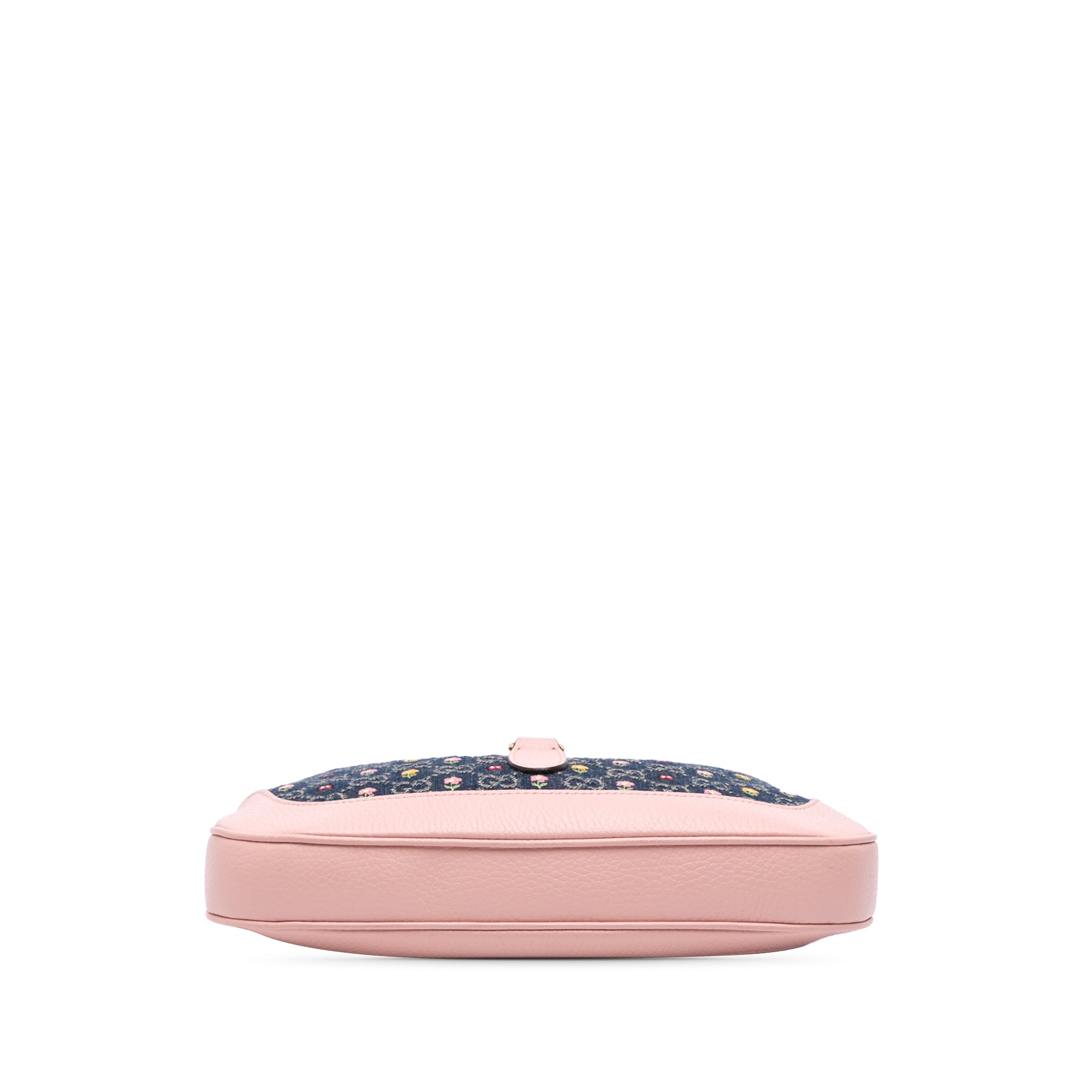 Limited Edition Small GG Embroidered Denim Floral Jackie 1961 Crossbody