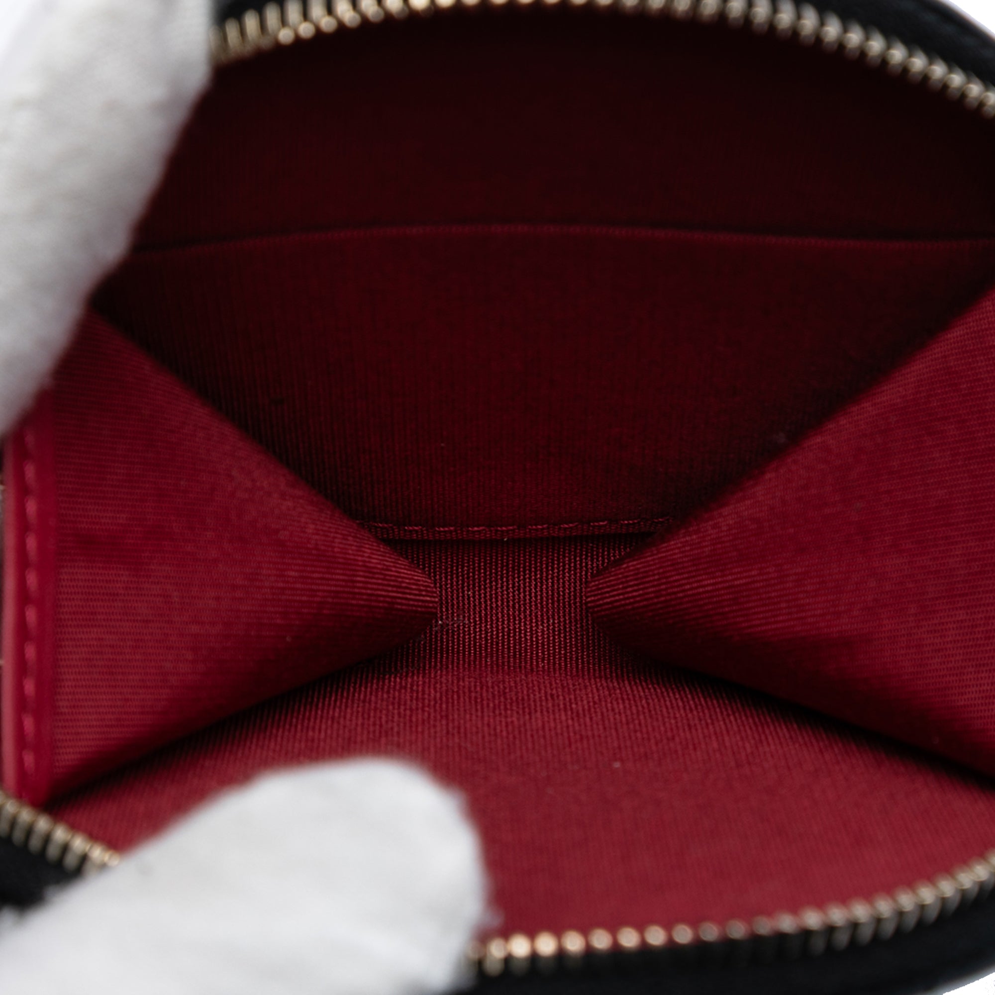 Quilted Lambskin Pearl Crown CC Wristlet Multi Pouches