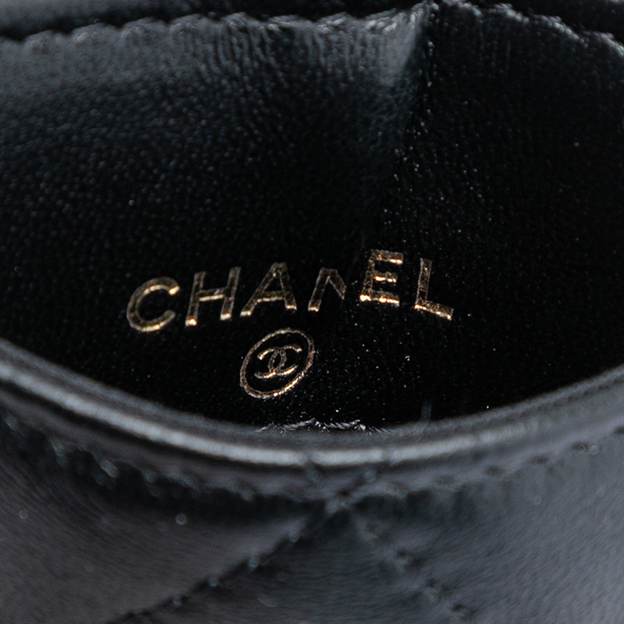 Quilted Lambskin Pearl Crown CC Wristlet Multi Pouches