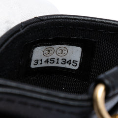 Quilted Lambskin Pearl Crown CC Wristlet Multi Pouches