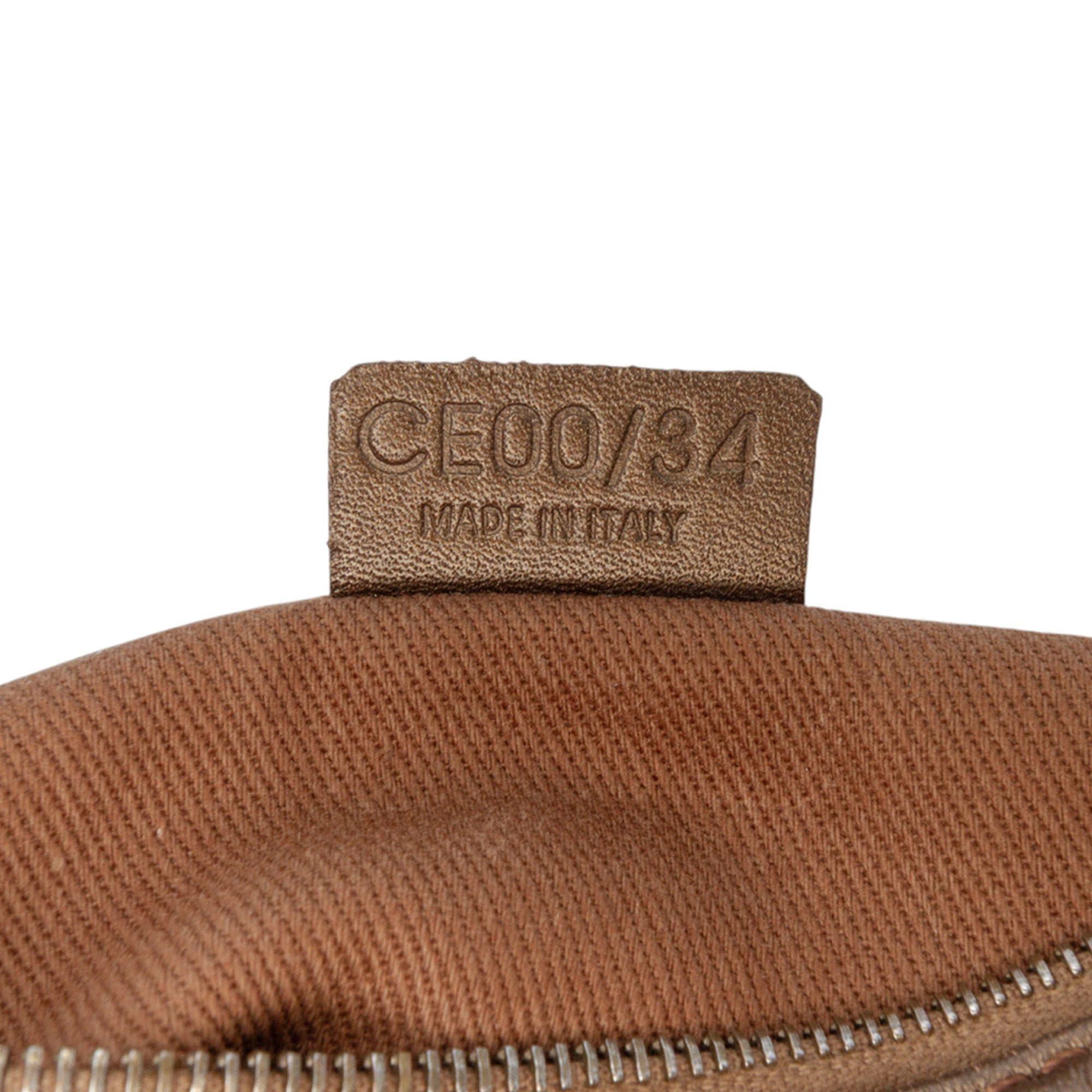 C Macadam Canvas Shoulder Bag