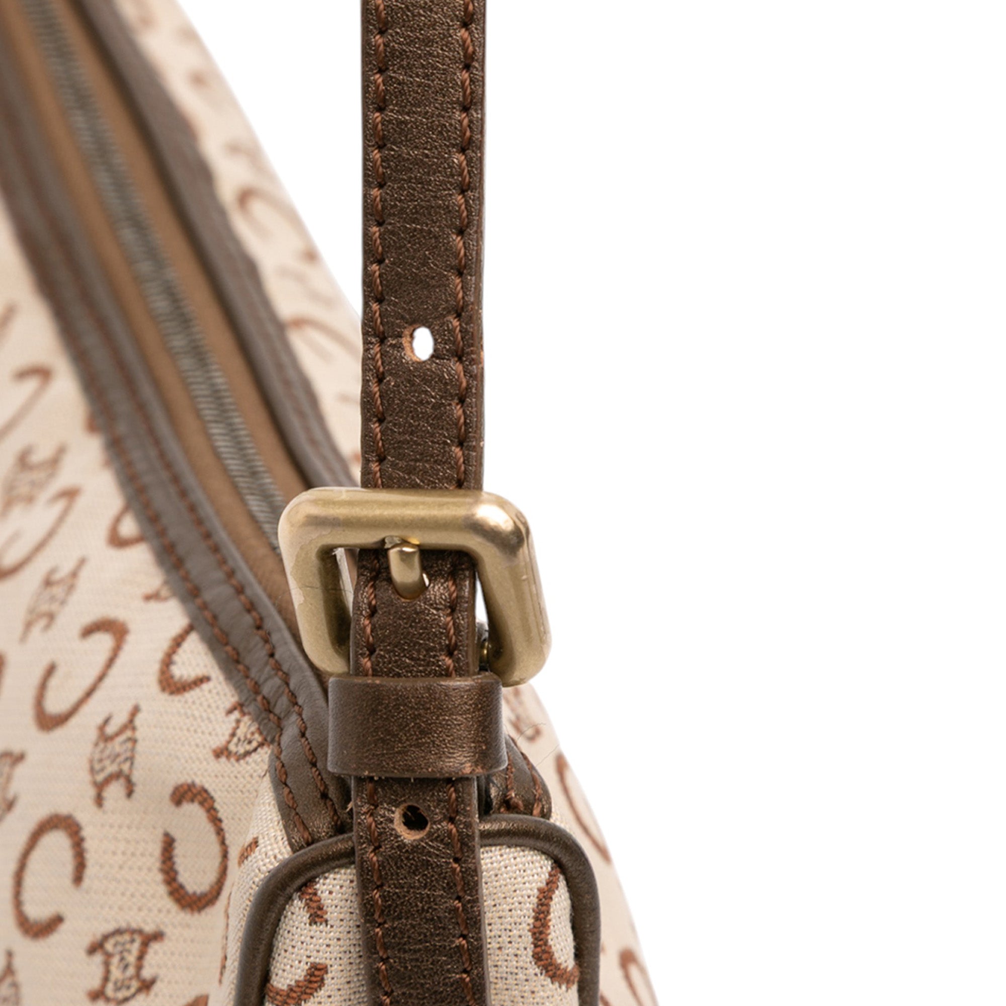 C Macadam Canvas Shoulder Bag