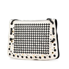 Nappa Intrecciato Check Grommet Palio Crossbody
