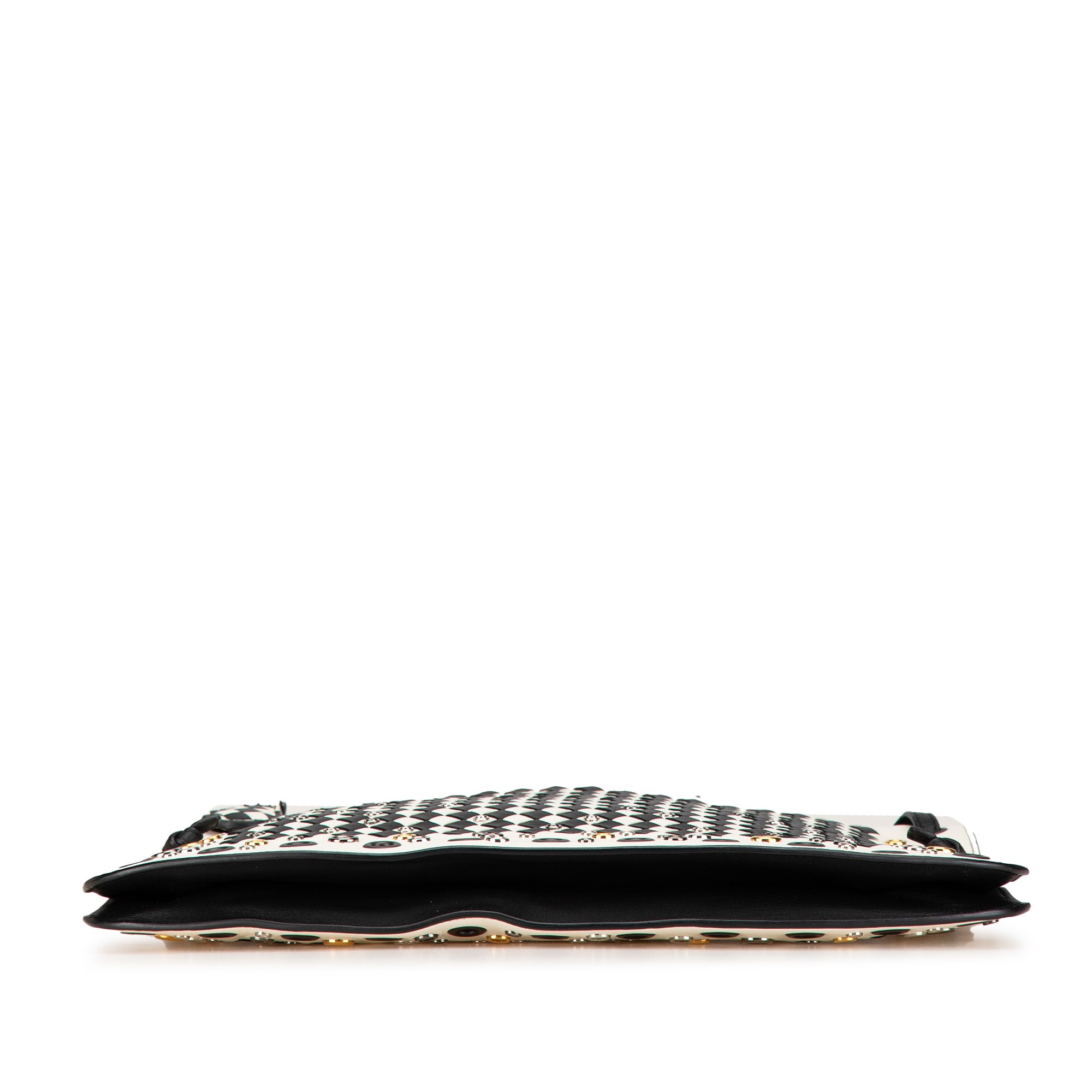 Nappa Intrecciato Check Grommet Palio Crossbody