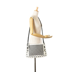 Nappa Intrecciato Check Grommet Palio Crossbody