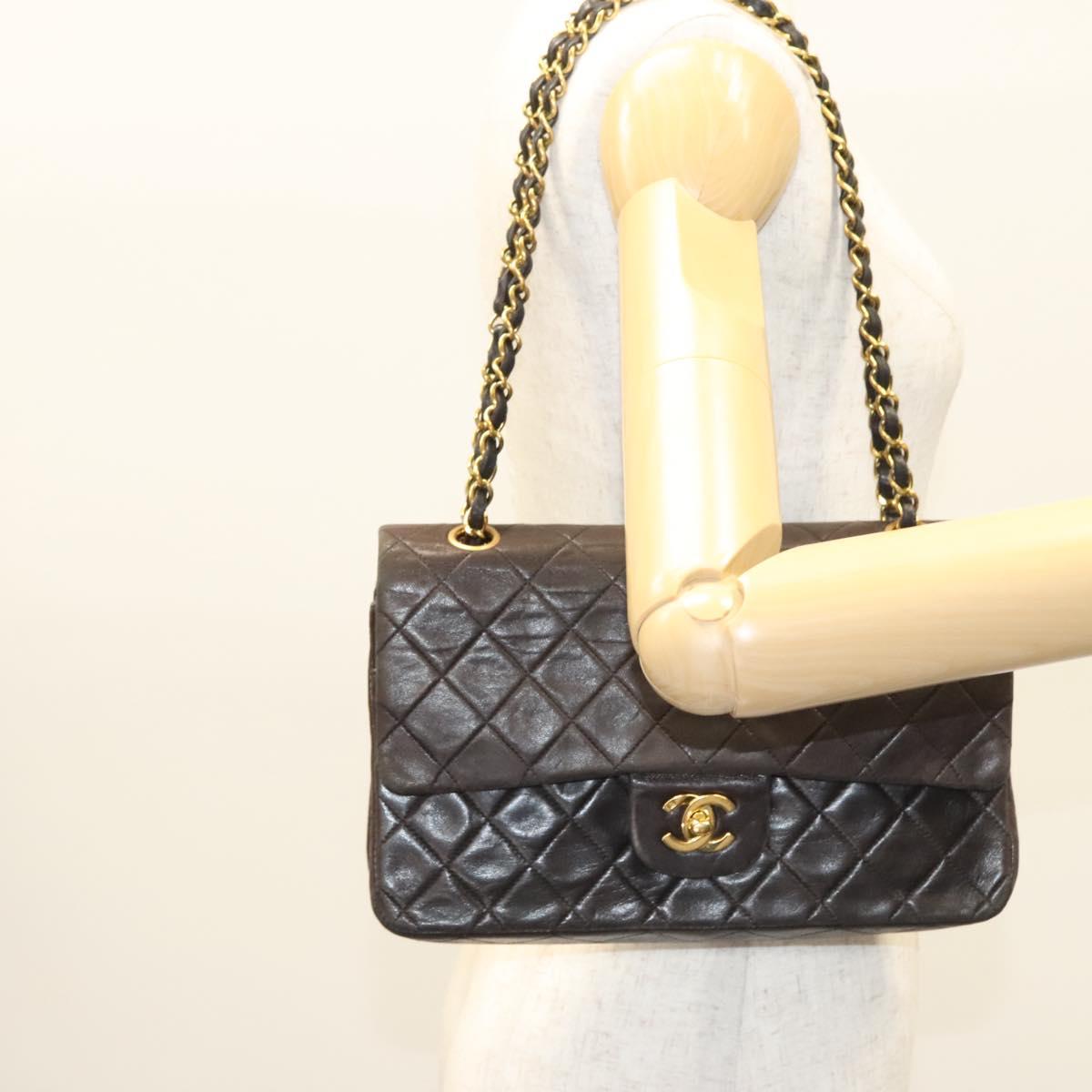 Chanel Vintage Classic Double Flap Bag Quilted Lambskin