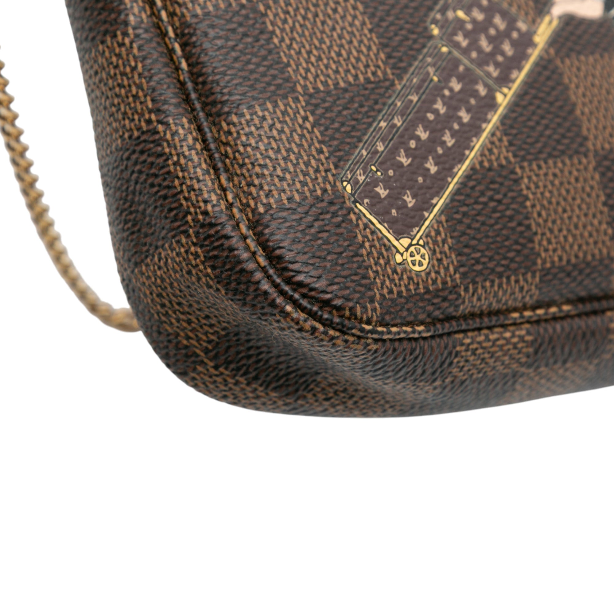 Damier Ebene Illustre Mini Pochette Accessories