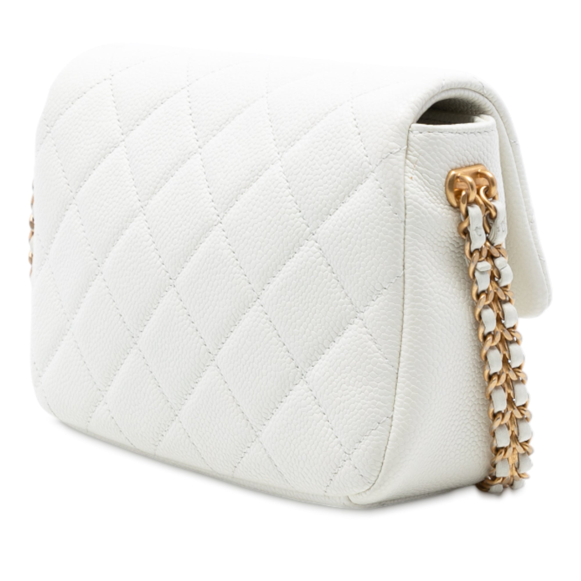 Mini Quilted Caviar Chain Soul Flap