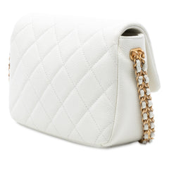 Mini Quilted Caviar Chain Soul Flap