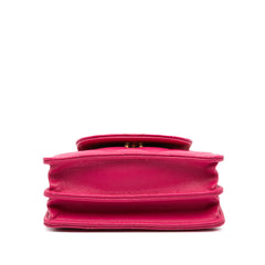 CC Quilted Lambskin Flap Clutch On Chain