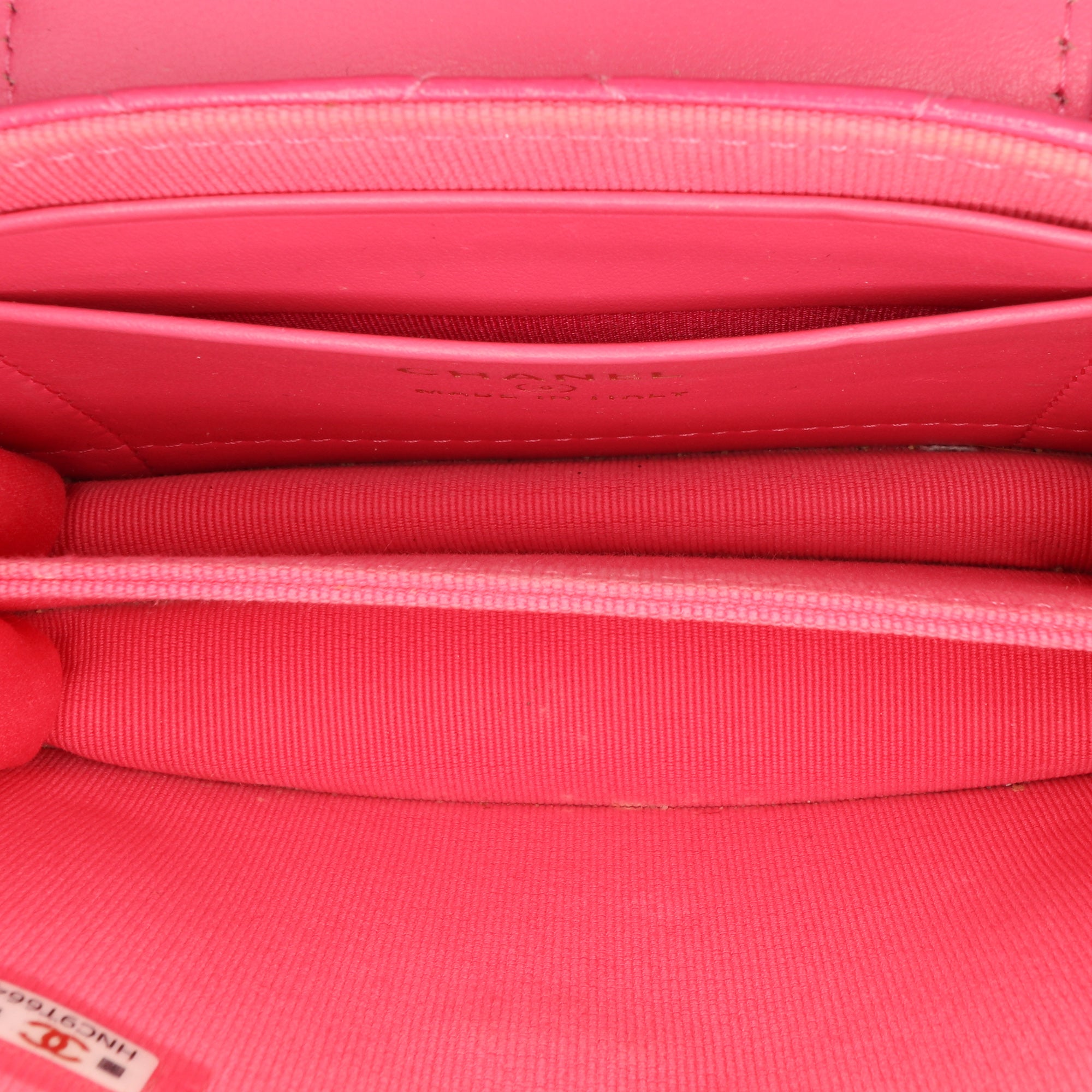 CC Quilted Lambskin Flap Clutch On Chain