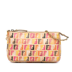 Multicolor Zucchino Spalmati Chain Pochette