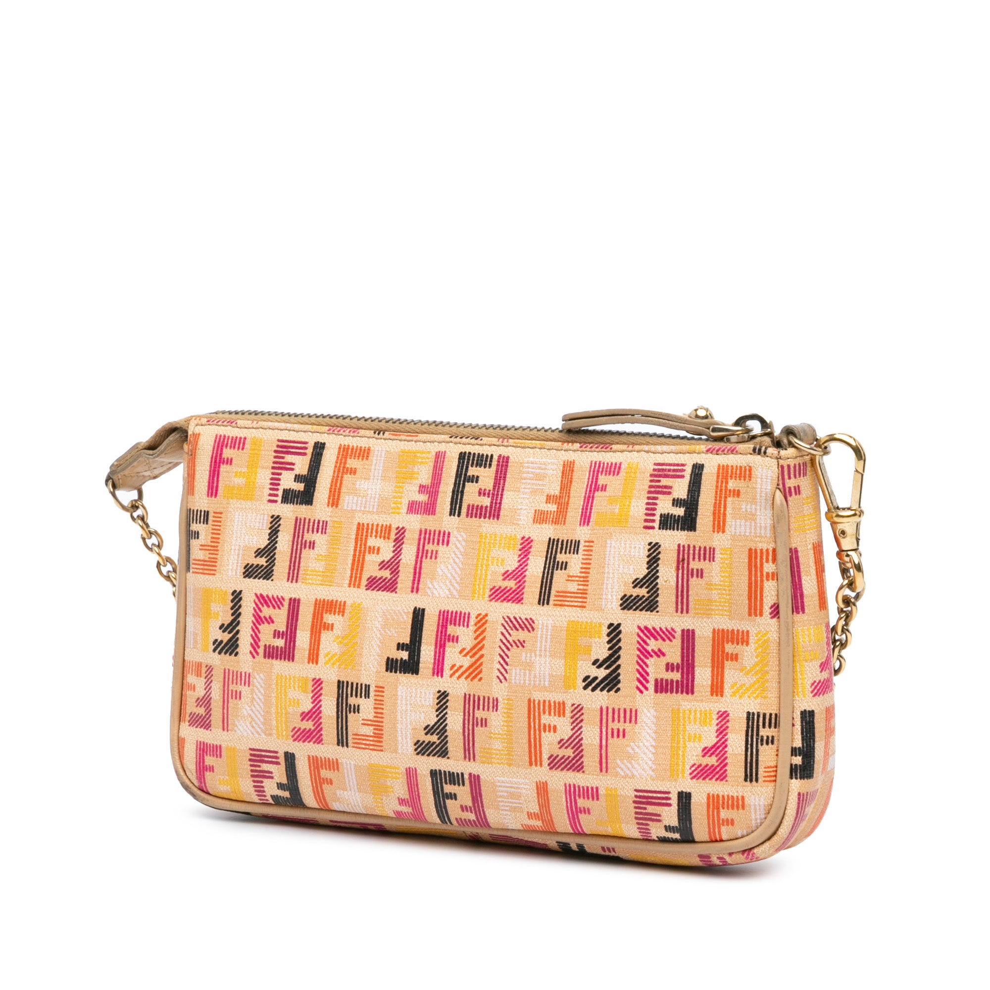 Multicolor Zucchino Spalmati Chain Pochette