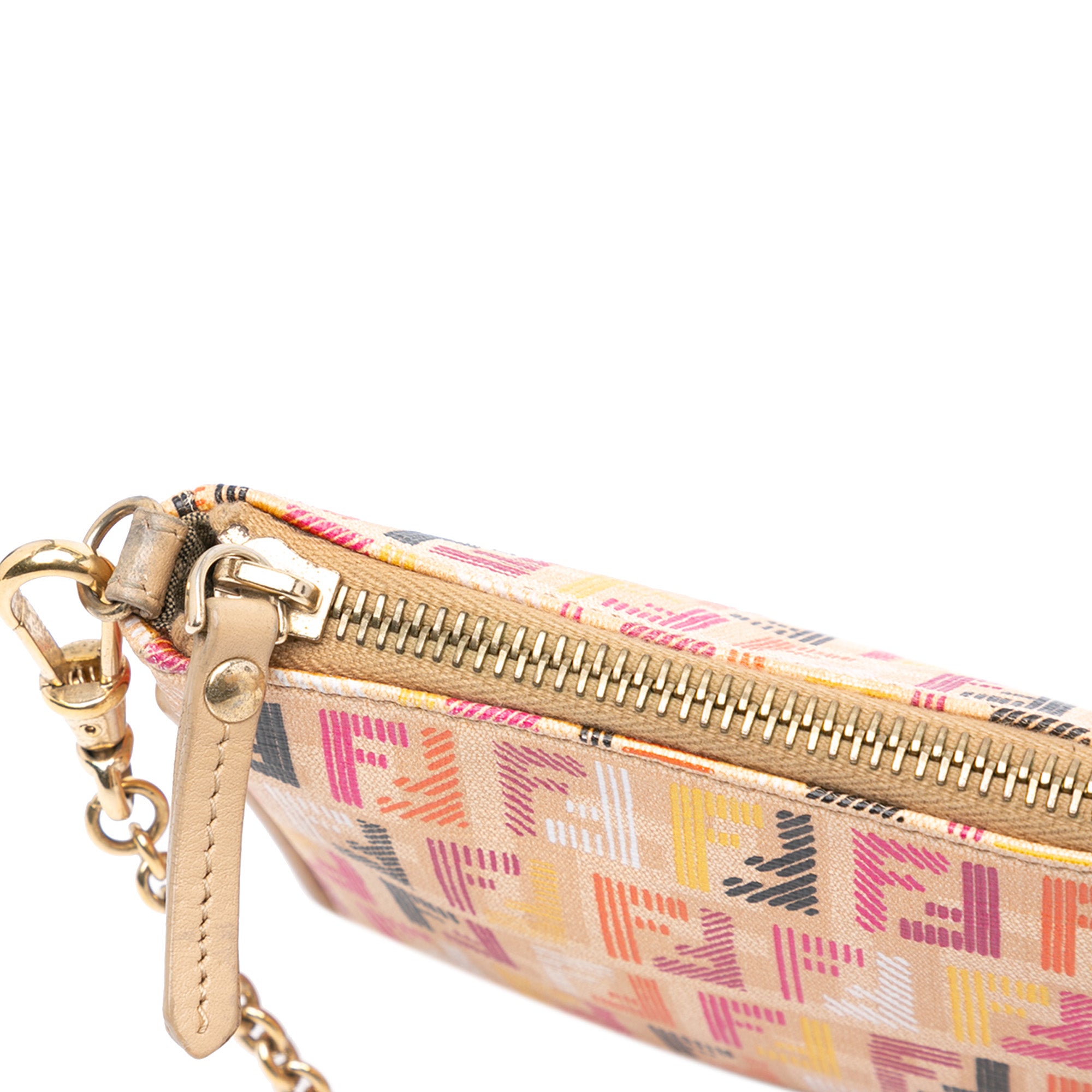 Multicolor Zucchino Spalmati Chain Pochette