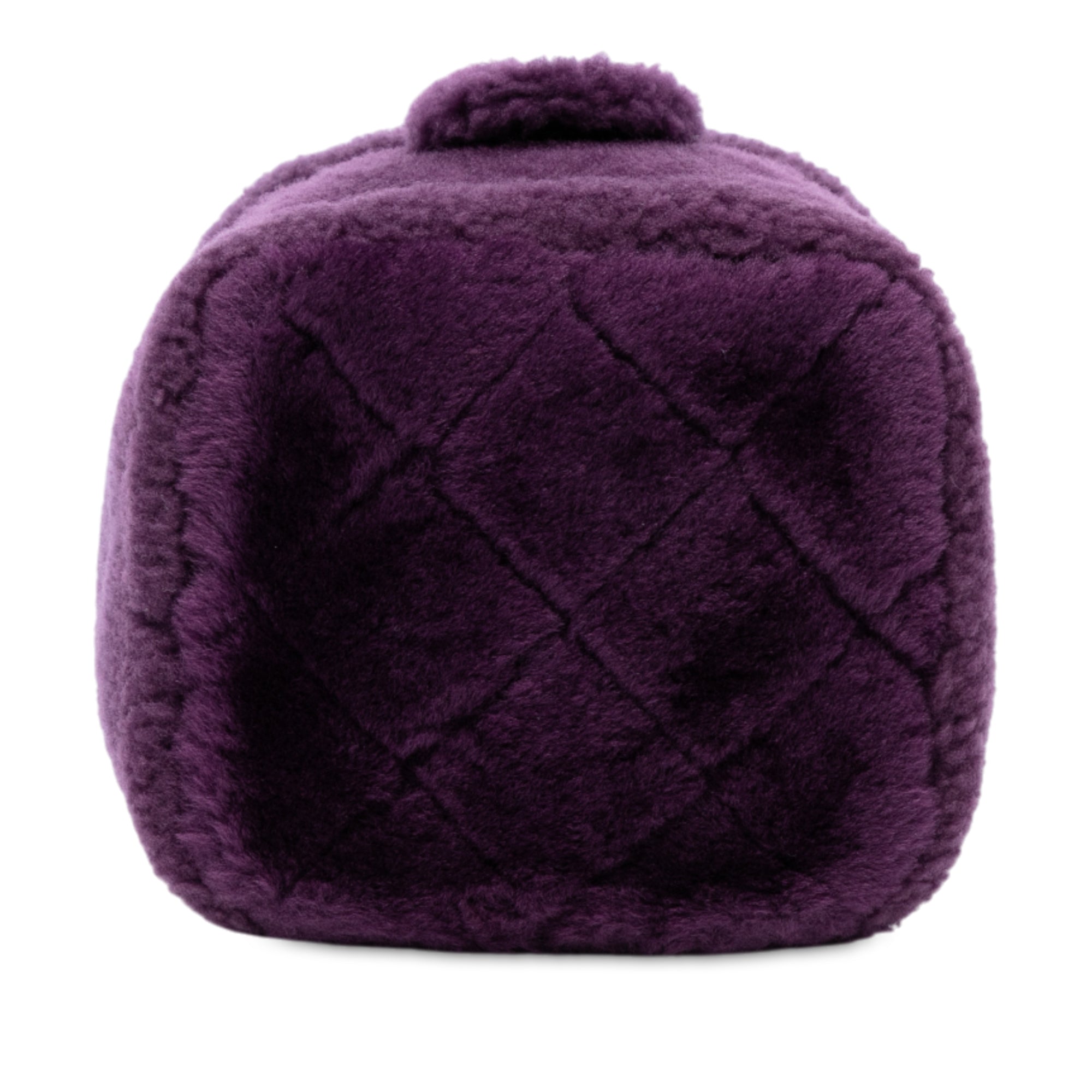 Small Quilted Shearling Vanity Case