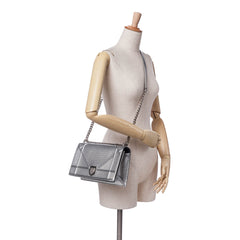 Medium Metallic Patent Microcannage Diorama Flap