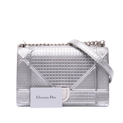 Medium Metallic Patent Microcannage Diorama Flap