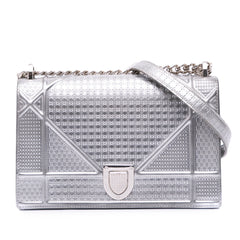 Medium Metallic Patent Microcannage Diorama Flap