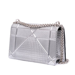 Medium Metallic Patent Microcannage Diorama Flap