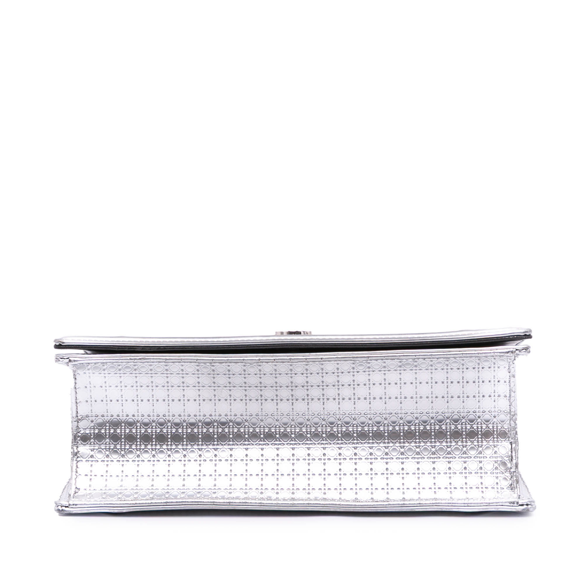 Medium Metallic Patent Microcannage Diorama Flap
