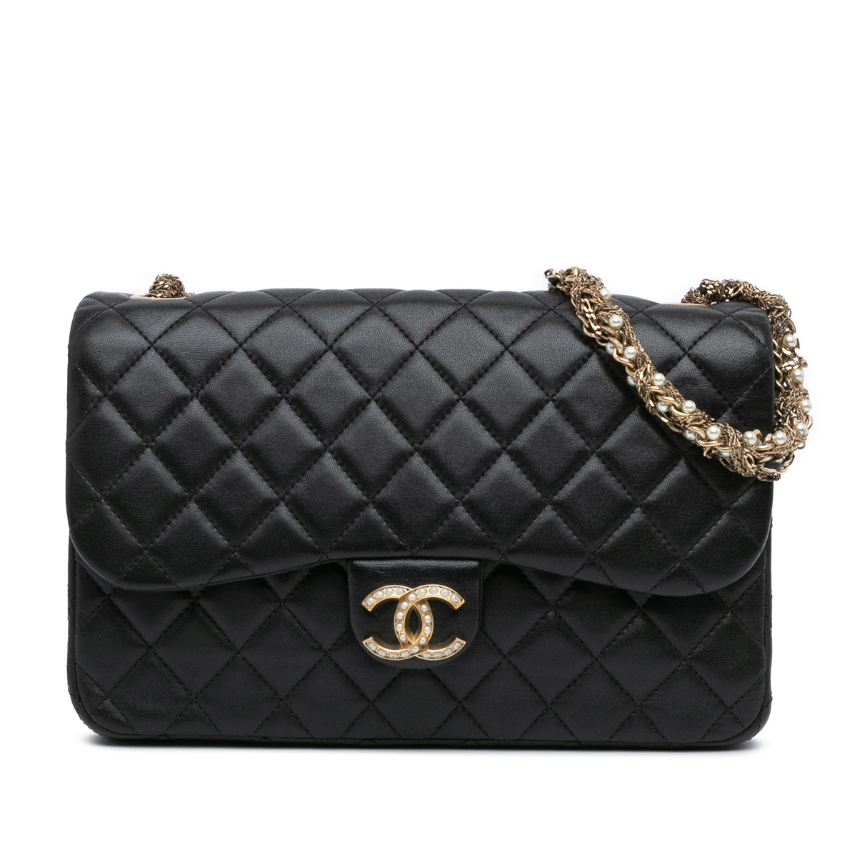 CC Quilted Lambskin Westminster Pearl Flap