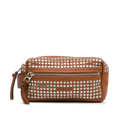 Studded Leather Cosmetic Pouch_0