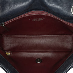 Washed Lambskin Studded Metal Beauty Flap