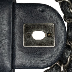 Washed Lambskin Studded Metal Beauty Flap