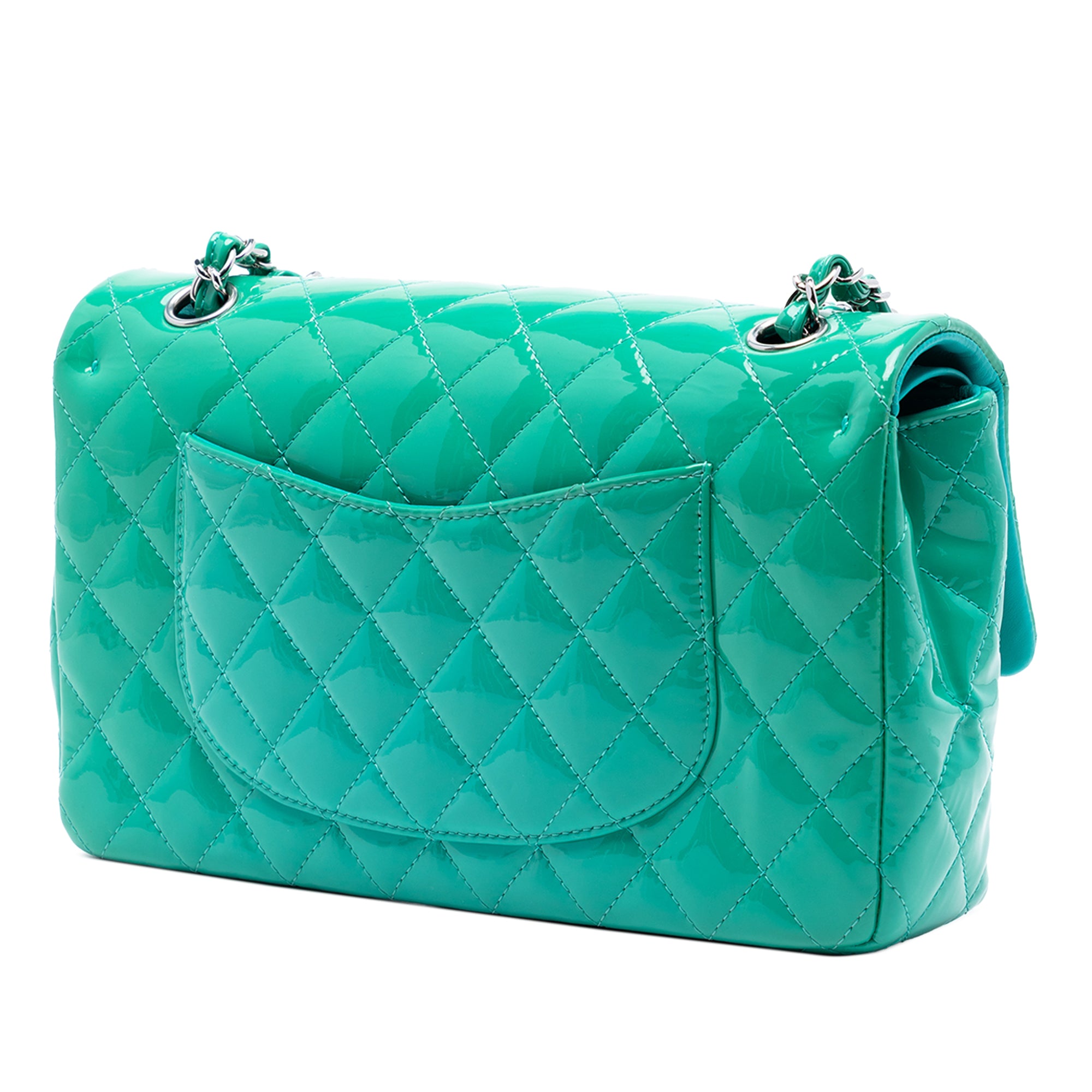 Medium Classic Patent Double Flap