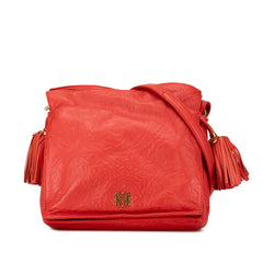 Embossed Flamenco Tassel Crossbody_0