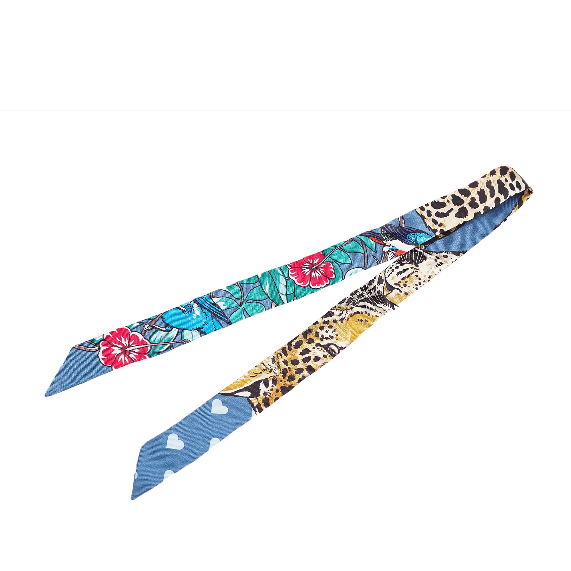 Jungle Love Love Doll Silk Twilly Scarf