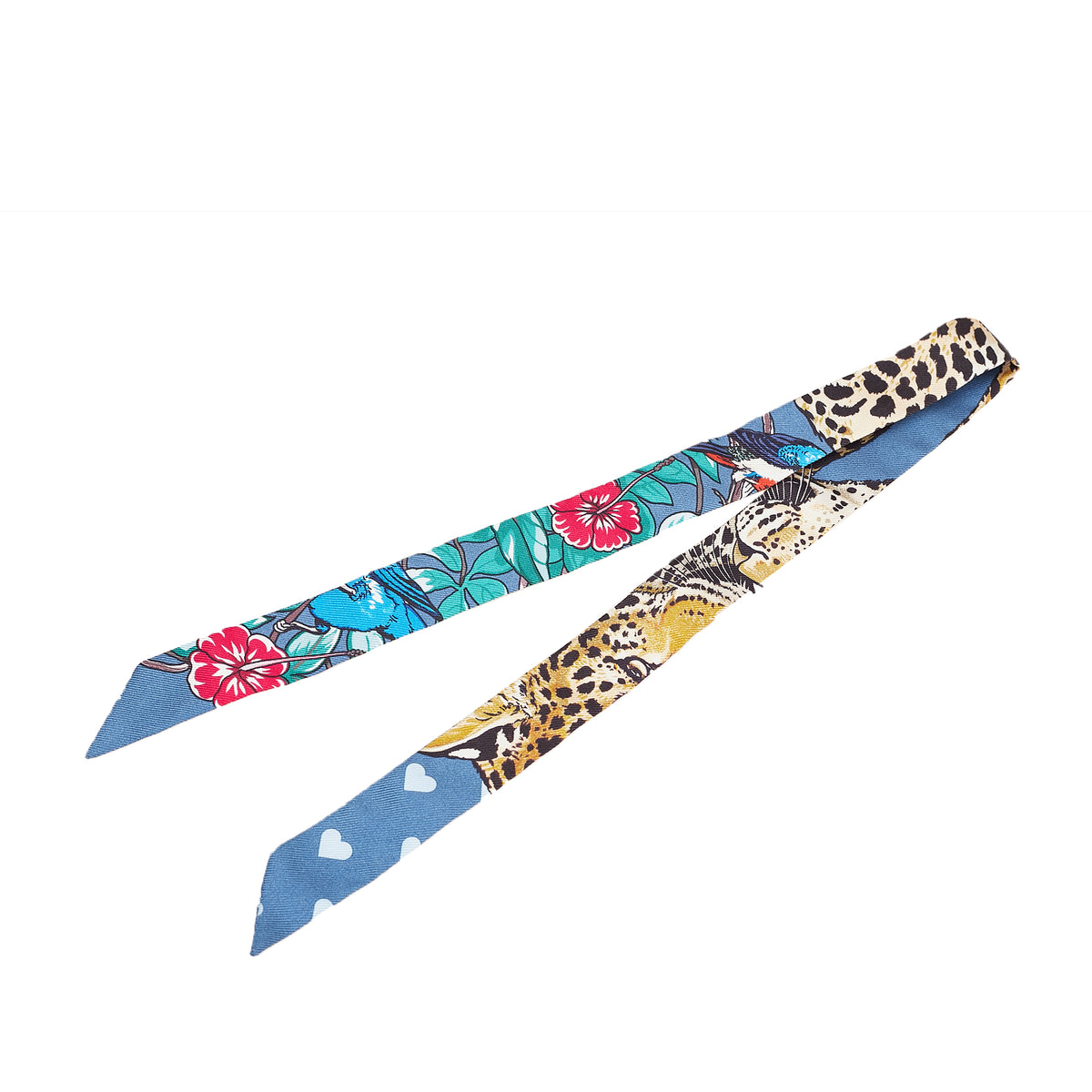 Jungle Love Love Doll Silk Twilly Scarf