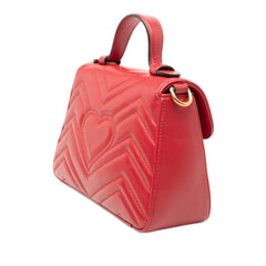 Mini GG Marmont Matelasse Leather Top Handle Bag