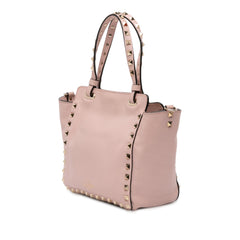 Mini Leather Rockstud Trapeze Satchel