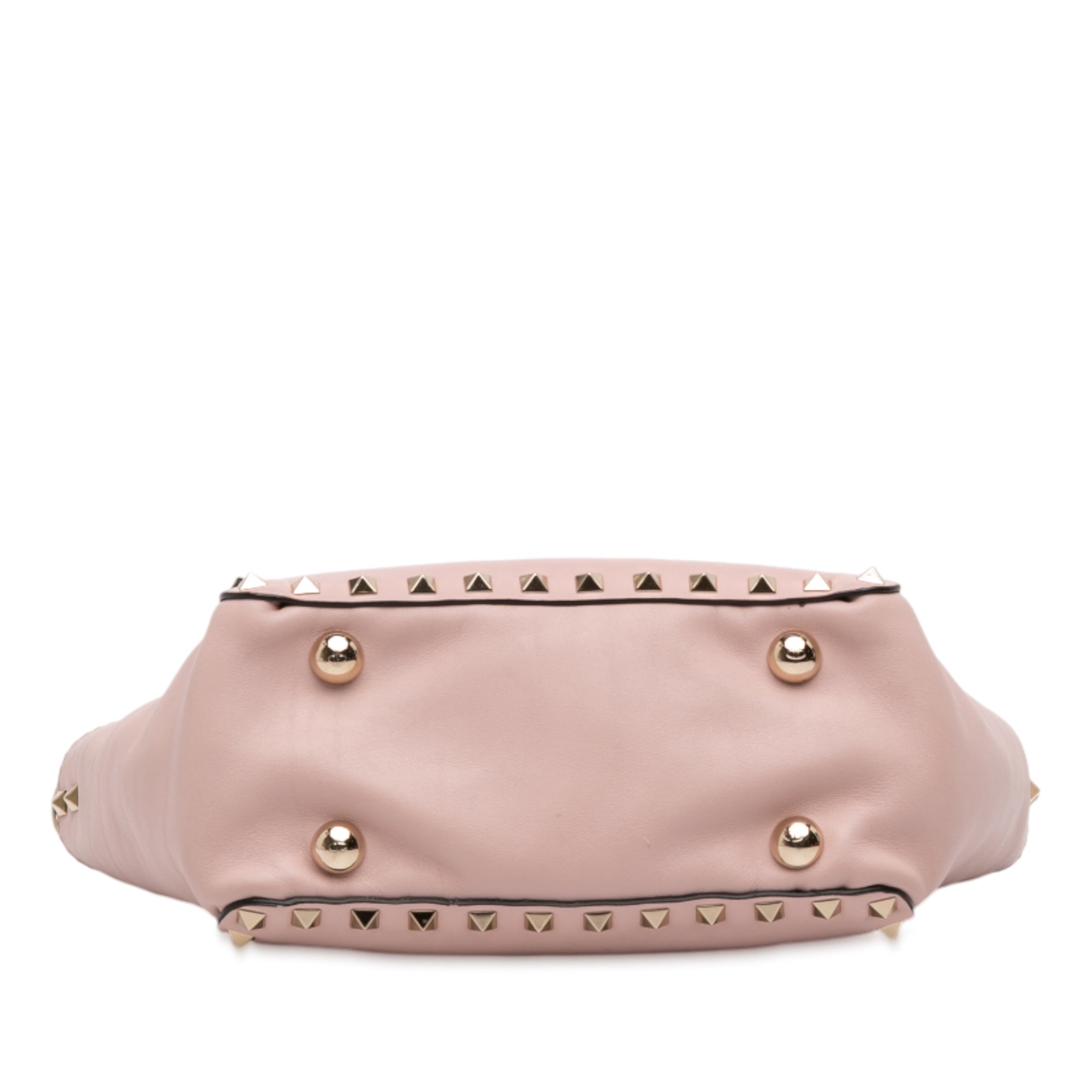 Mini Leather Rockstud Trapeze Satchel