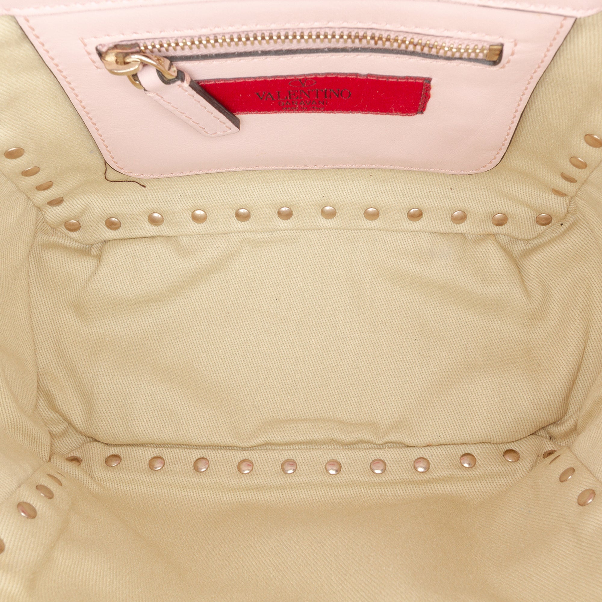 Mini Leather Rockstud Trapeze Satchel