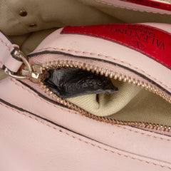 Mini Leather Rockstud Trapeze Satchel