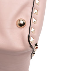 Mini Leather Rockstud Trapeze Satchel