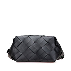 Small Woven Calfskin Buckle Surplus Basket Bag
