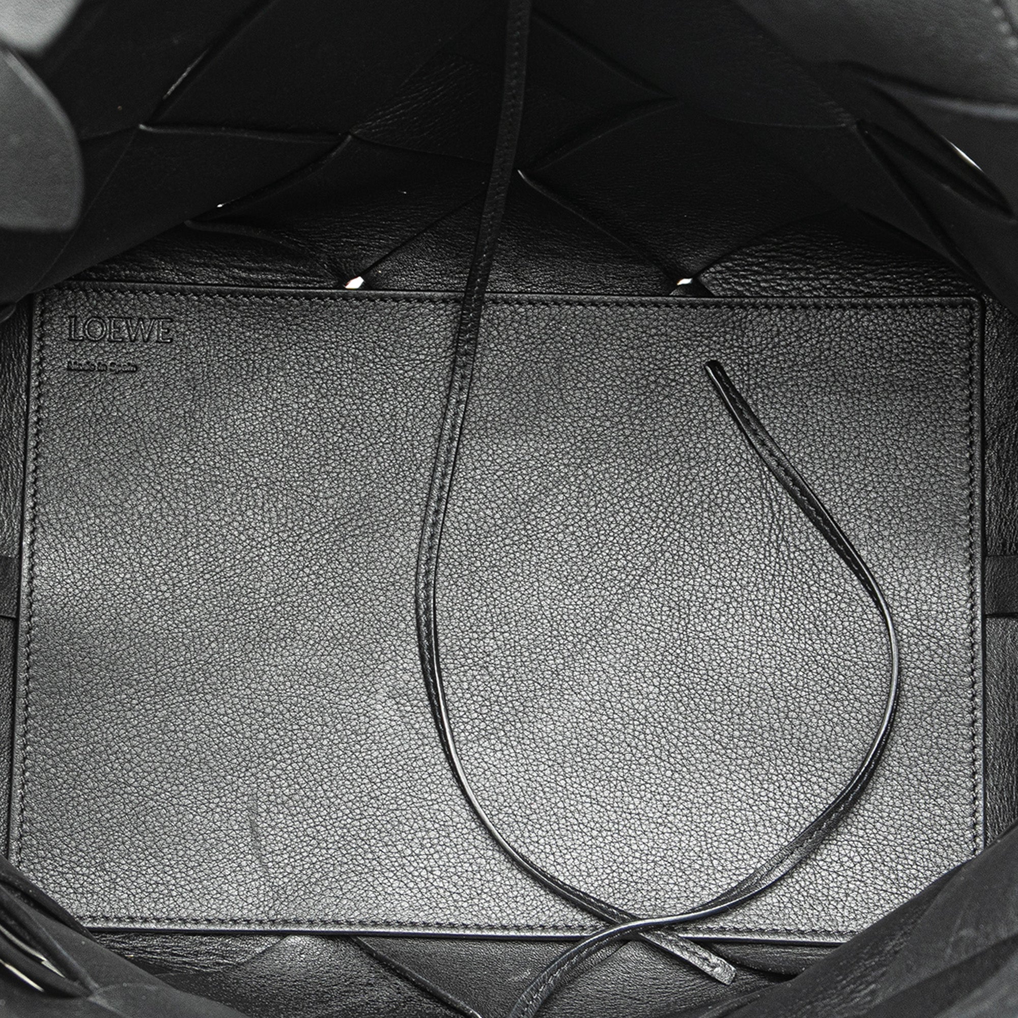 Small Woven Calfskin Buckle Surplus Basket Bag