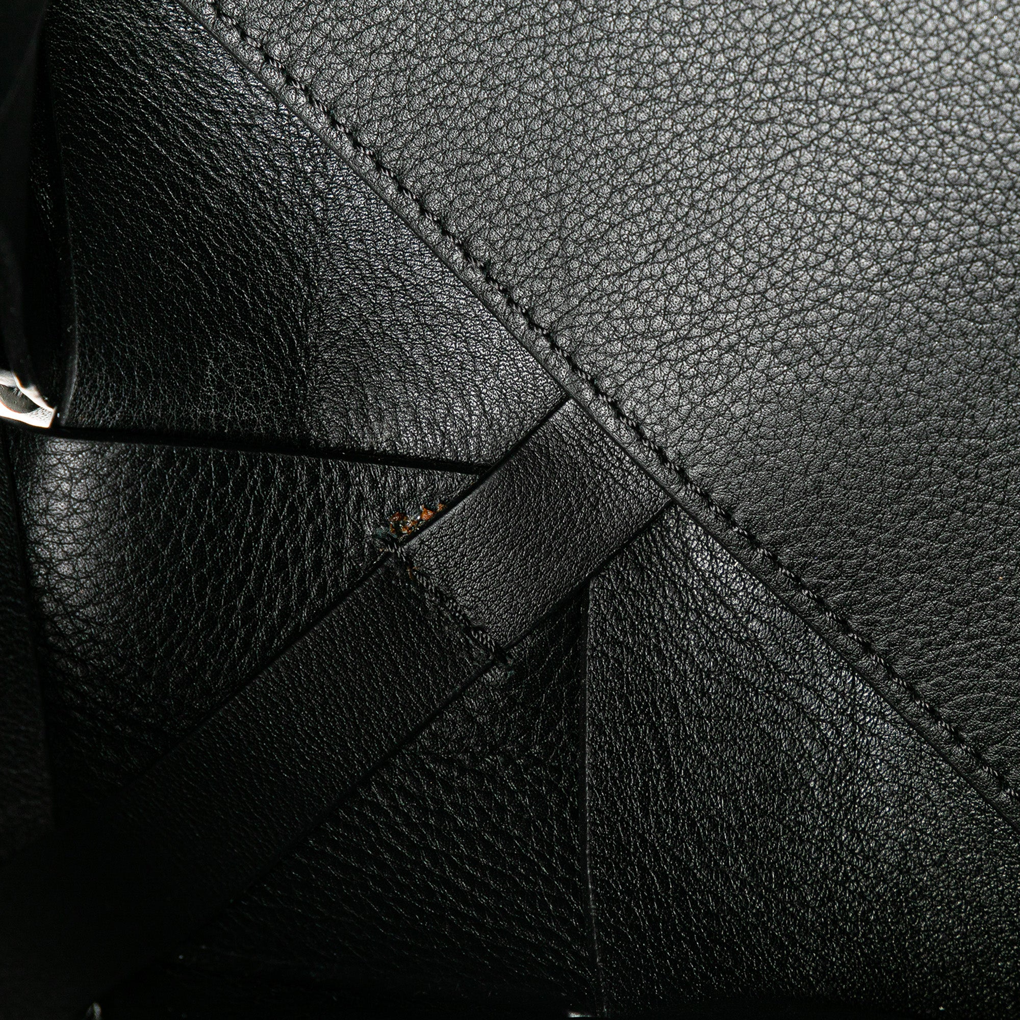 Small Woven Calfskin Buckle Surplus Basket Bag