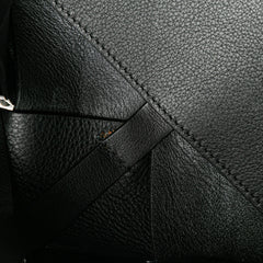 Small Woven Calfskin Buckle Surplus Basket Bag