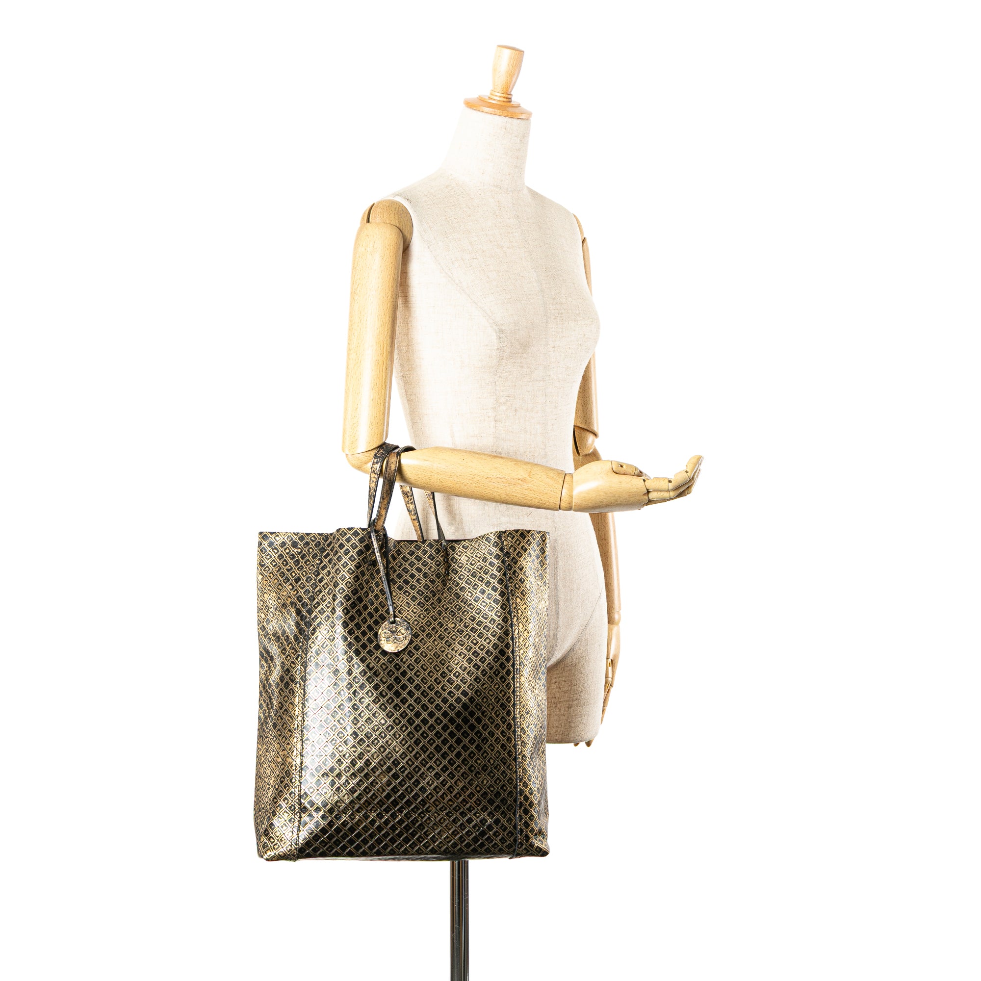 Leather Intrecciomirage Tote
