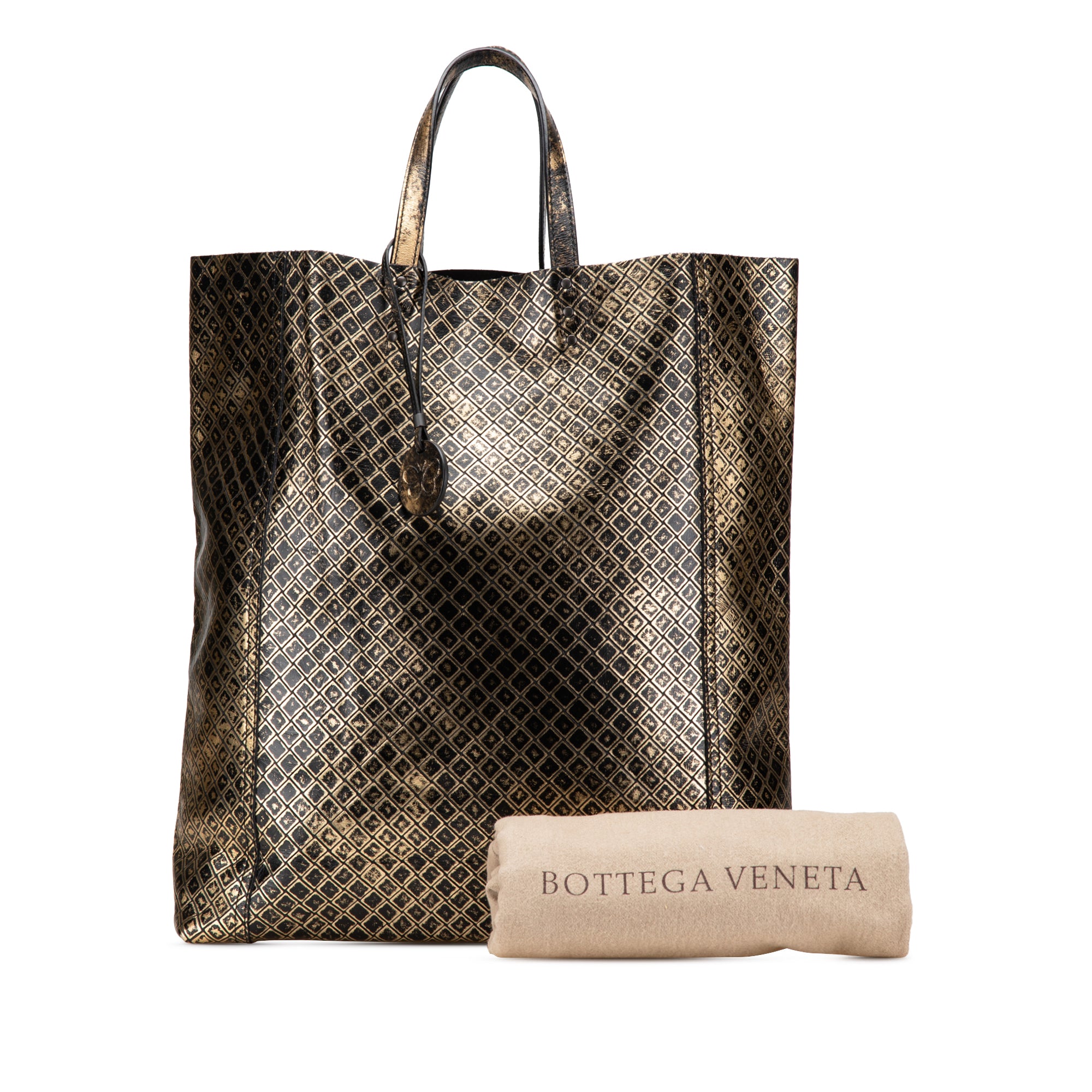 Leather Intrecciomirage Tote