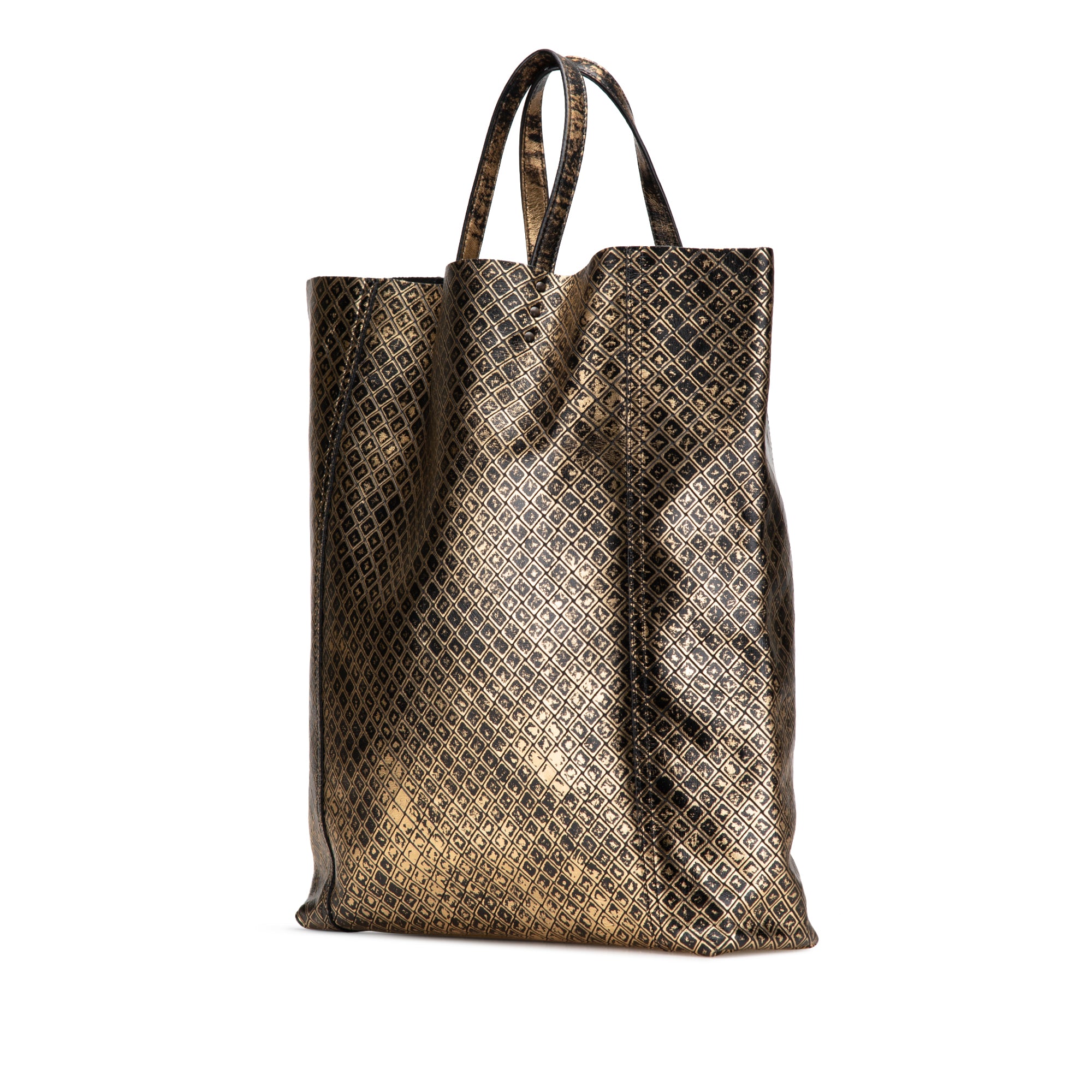 Leather Intrecciomirage Tote