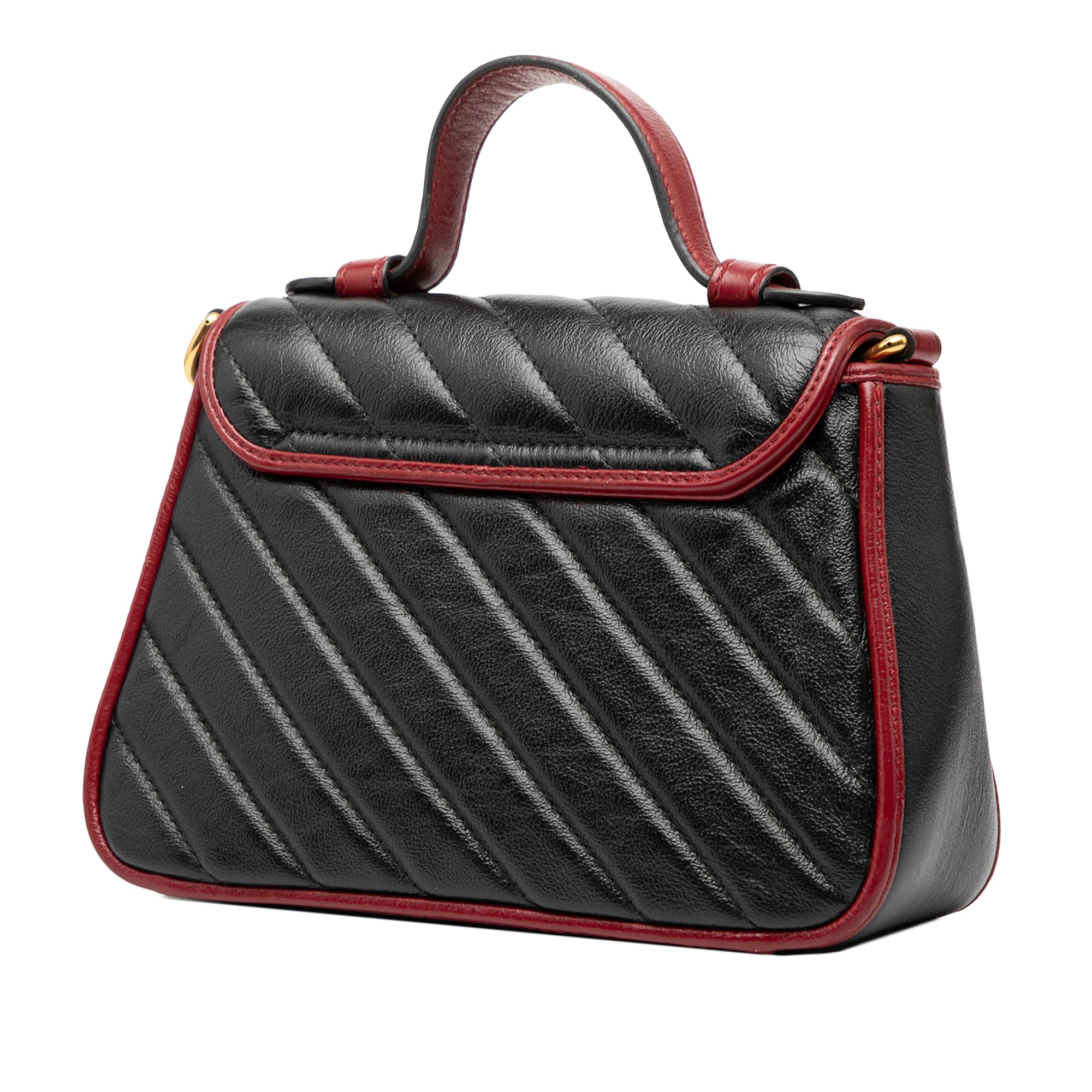 GG Marmont Matelasse Leather Torchon Top Handle Bag