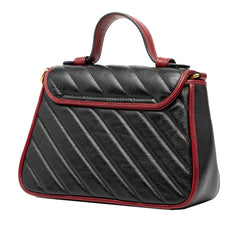 GG Marmont Matelasse Leather Torchon Top Handle Bag