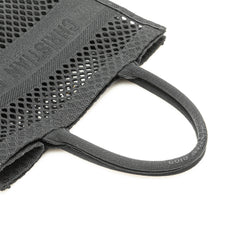 Medium Mesh Embroidered Book Tote