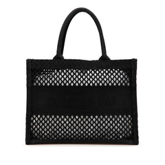 Medium Mesh Embroidered Book Tote